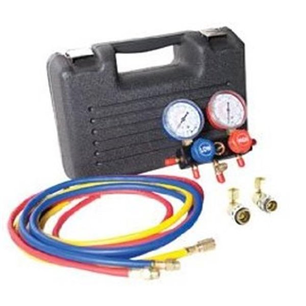 Fjc "FJC  FJC-6760SPC Manifold Gauge & Hose Set In Case 60 in. FJC-6760SPC